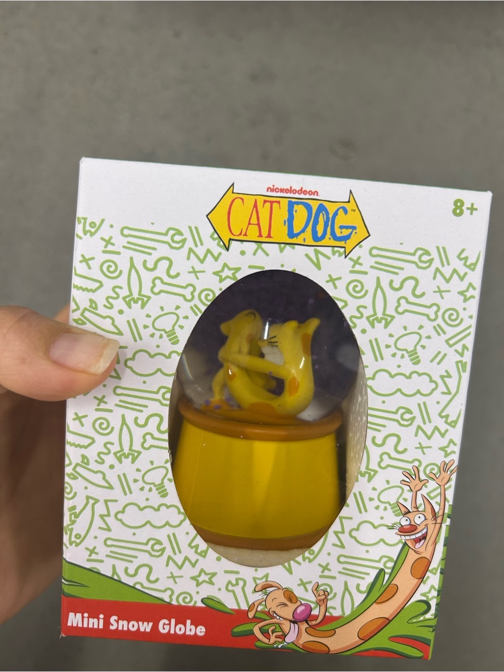 Nickelodeon CatDog Mini Snow Globe - Yellow